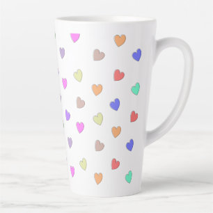 Pastel Motif en forme de coeur Mug de café