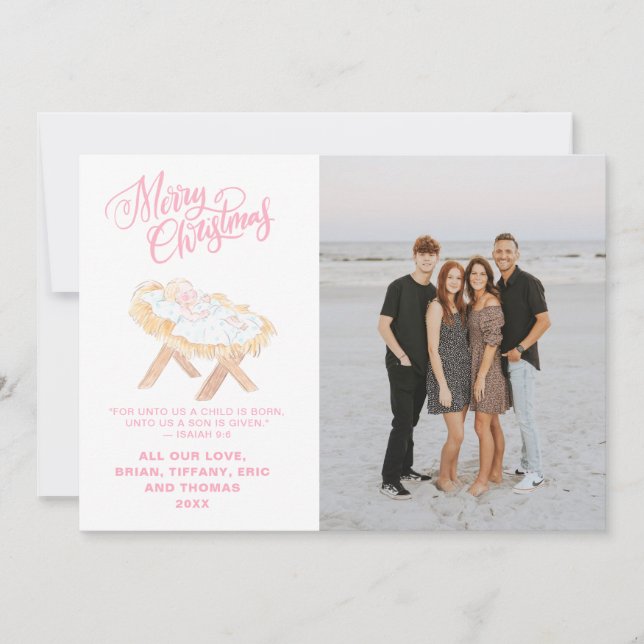 Pastel Nativity | Baby Jesus in a Manger (Devant)