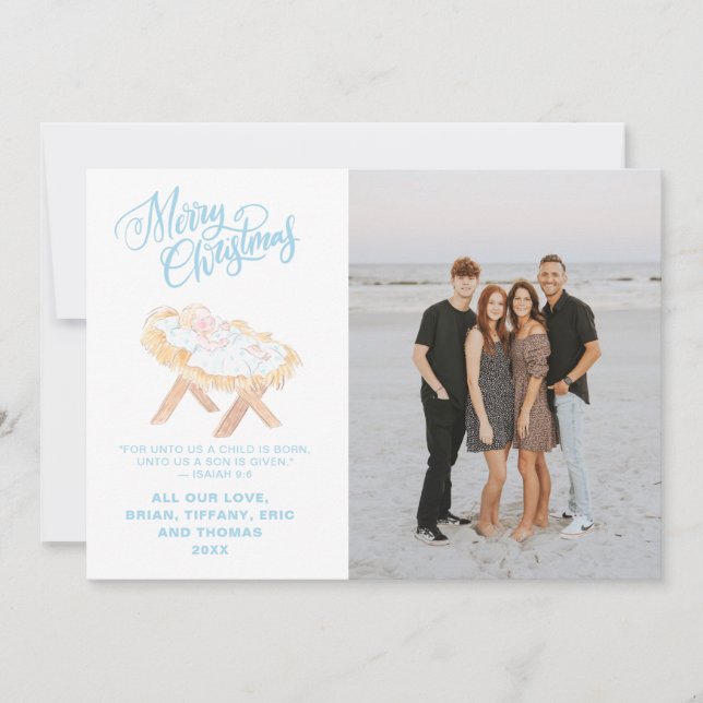 Pastel Nativity | Baby Jesus in a Manger (Devant)