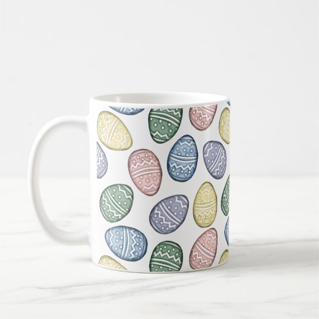 Pastel Oeufs de Pâques Café Mug (Gauche)