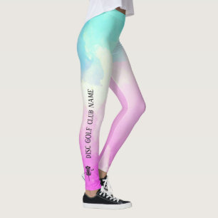 Pastel Ombre Disc Golf Activewear Leggings