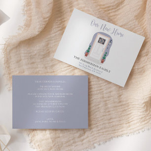 Pastel Our New Home Aquarelle Moteur Faire-part