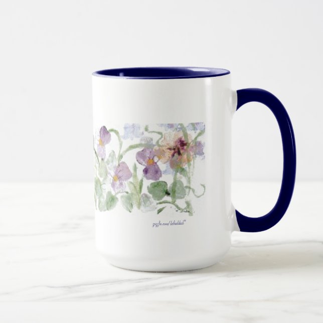 Pastel Pansies - Mug (Droite)
