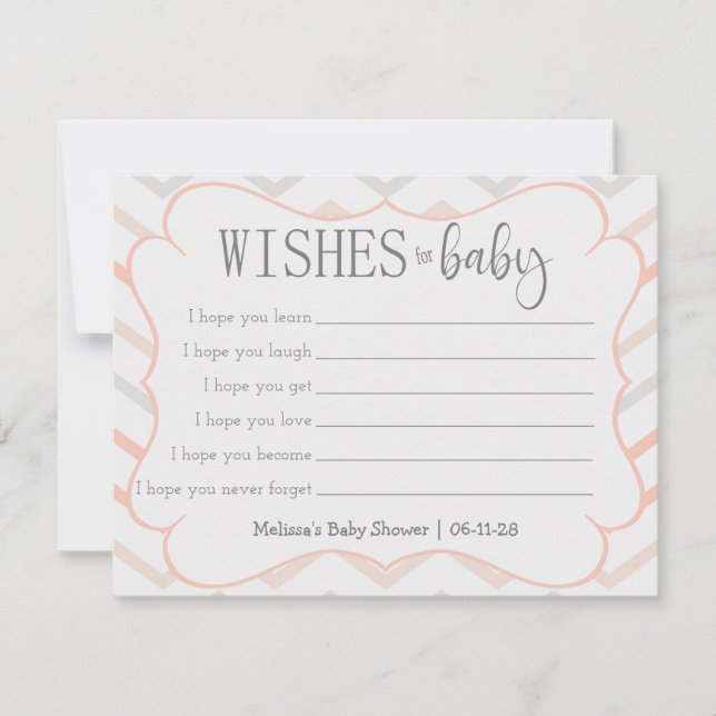 Pastel Peach et Grey Zig Zag (Devant)