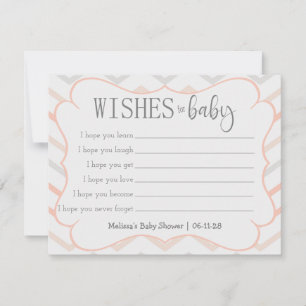 Pastel Peach et Grey Zig Zag