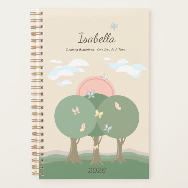 Pastel Personalized Butterfly Affirmation  (Devant)