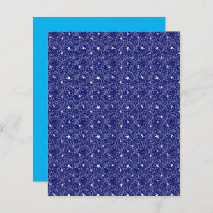 Pastel Pink Aqua Stars Blue Sky Scrapbook Papier