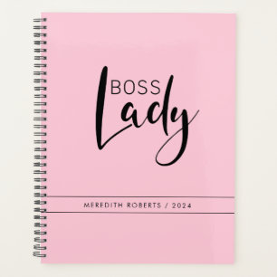 Pastel Pink Boss Lady Logo Personnalisé