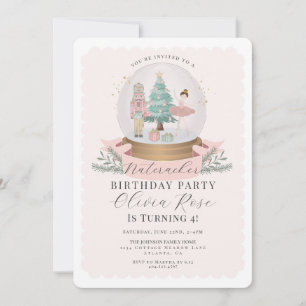 Pastel Pink Christmas Nutcracker fête d'anniversai