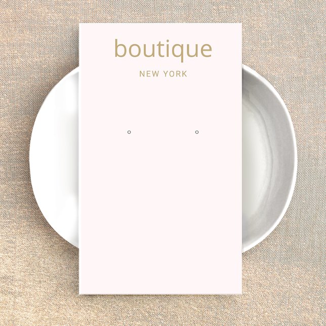 Pastel Pink Or moderne longue oreille Carte d'affi (Créateur téléchargé)