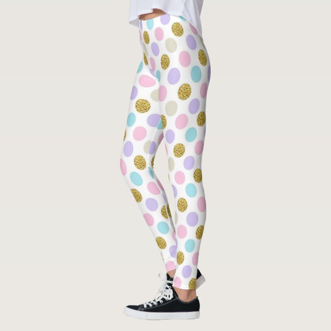 Pastel Polka Dot Leggings (Gauche)
