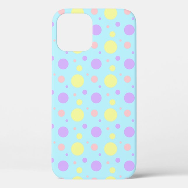Pastel polka-dots iPhone / coque ipad (Verso)