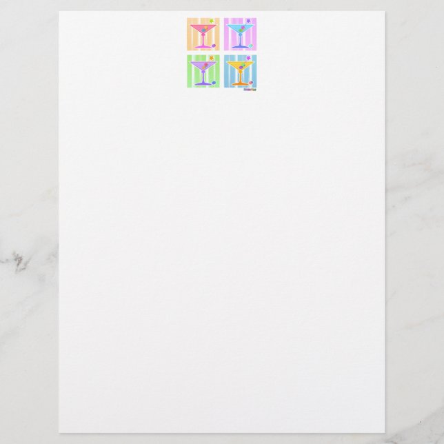 PASTEL POP ART MARTINIS (Devant)