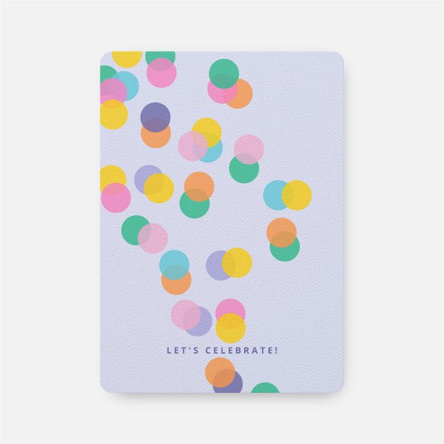 Pastel Purple Girl's Birthday Confetti Invitation (Créateur téléchargé)