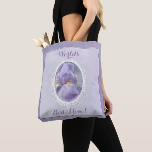 Pastel Purple Iris Sac fourre-tout de la fête des