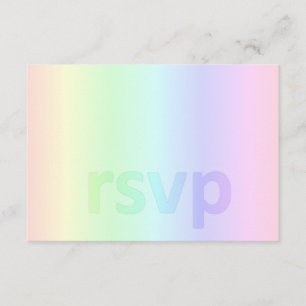 Pastel Rainbow Baby shower RSVP