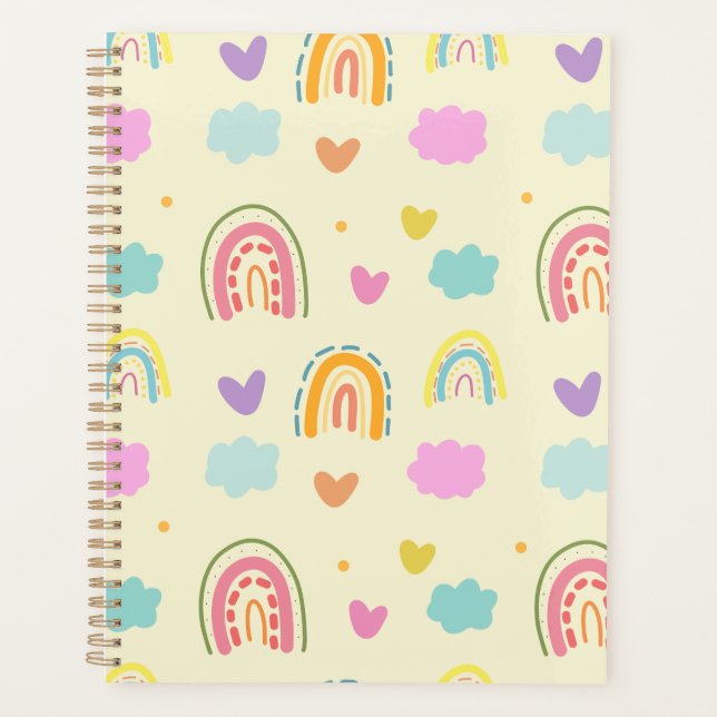 "Pastel Rainbow et Cloud Motif (Devant)