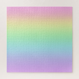 Pastel Rainbow Gradient Jigsaw Puzzle