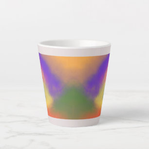 "Pastel Rainbow Latte Mug - Coloré et élégant D