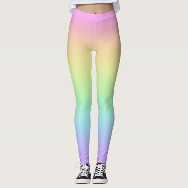 Pastel Rainbow Leggings (Devant)
