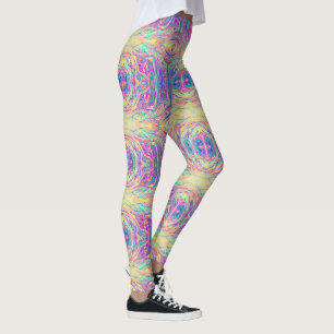 Pastel Rainbow Oil Leggings Van Life