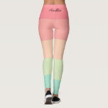 Pastel Rainbow Personalize Leggings<br><div class="desc">Pastel Rainbow Personalize</div>