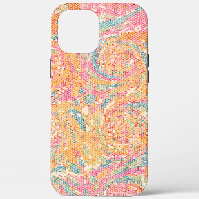PASTEL REGARDE EN VERRE TAMPONNÉ Téléphone / coque (Verso)