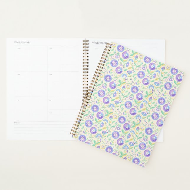 Pastel Retro Floral Botanical (Devant avec enveloppe)