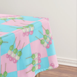 Pastel Rose Bleu À damiers Dango Nappe
