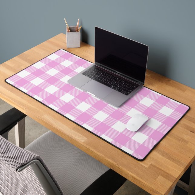 Pastel rose et blanc plaid (Bureau 2)