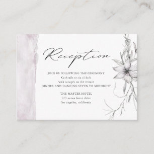 pastel rustique botanique carte de mariage