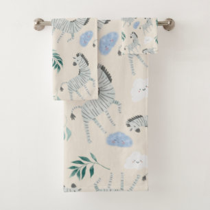 Pastel safari zèbre animal motif pépinière rose