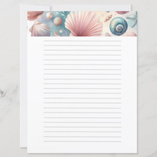 Pastel Seashels Nautique