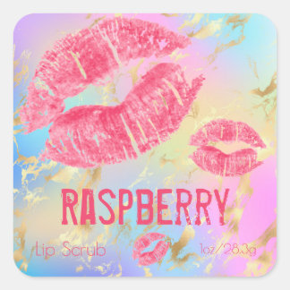 Pastel Shimmer Sugar Lip Scruter Produit Étiquette