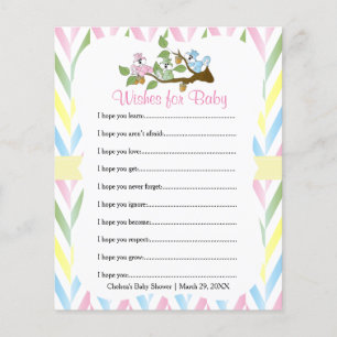 Pastel Squirrel Baby Girl Douche - Wives