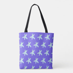 Pastel Starfish Sac fourre-tout violet