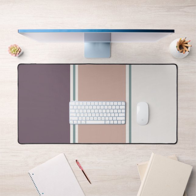Pastel Stripes-2 – Clean Neutral Desk Layout (Bureau 1)