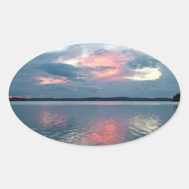 Pastel Sunset autocollants personnalisés (Devant)