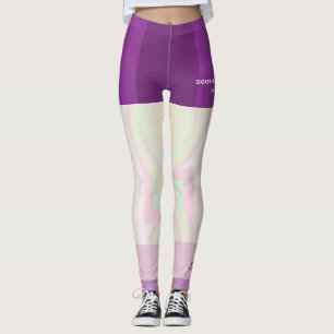 Pastel Swirl Team/Club Leggings avec faux shorts
