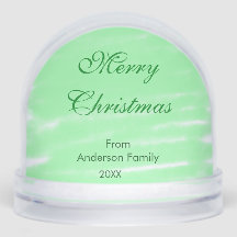 Pastel vert aquarelle merry noël moderne deux