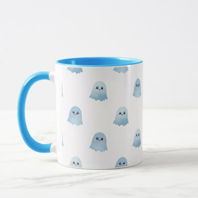 Pastel Watercolor Boo Ghost Combo Mug (Gauche)