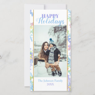 Pastel Watercolor Winter Snowflake Photo Noël