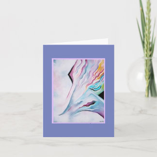 PASTEL WAVES ABSTRAIT ART CARTE POUR NOTES