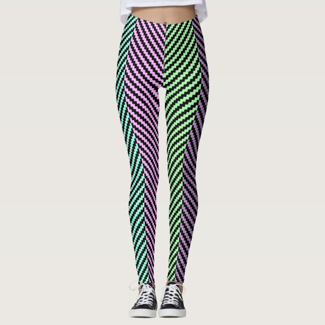 Pastel zigzag leggings (Devant)