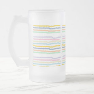 Pastels rayés (horizontal) Mug givré