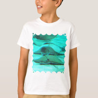 Pastenagues sur le T-shirt de la jeunesse de fond