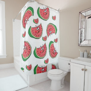 Pastèque de rideau de douche