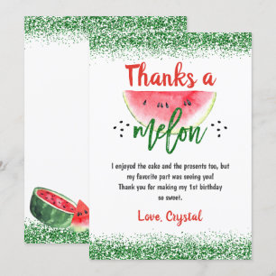 Pastèque douce Merci un melon Anniversaire