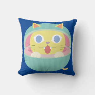 pastèque kitty coussin