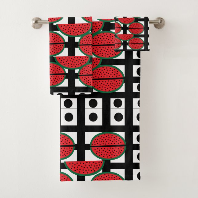 Pastèque Motif Géométrique de Fruit d'Été      (En situation)
